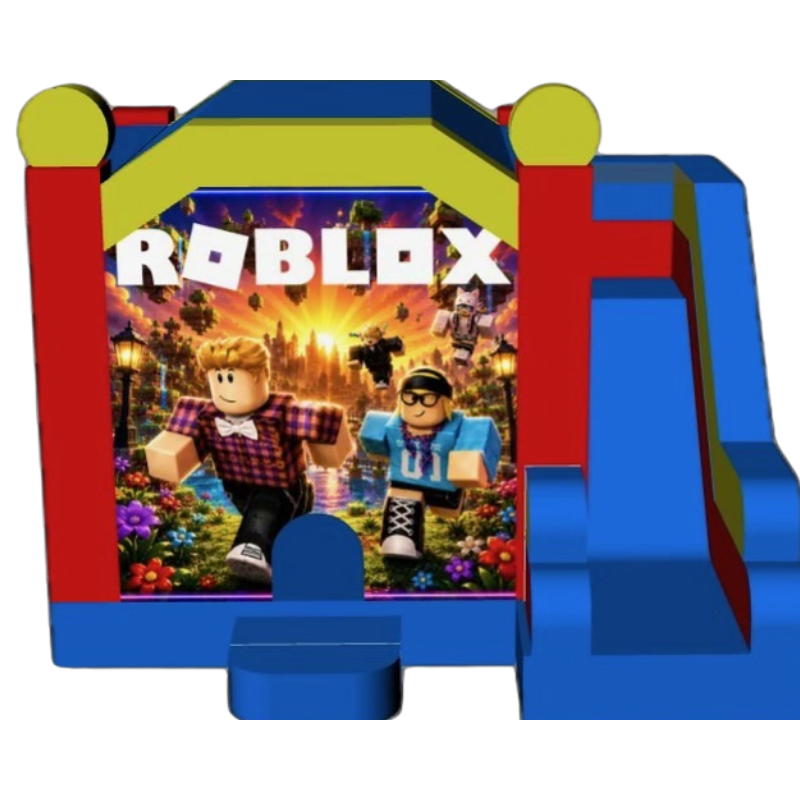 Jumping Castle Hire - Blue Combo Roblox Jumping Castle