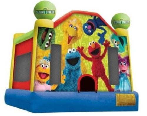 Jumping Castle Hire - No Slide - Sesame Street Jumping Castle