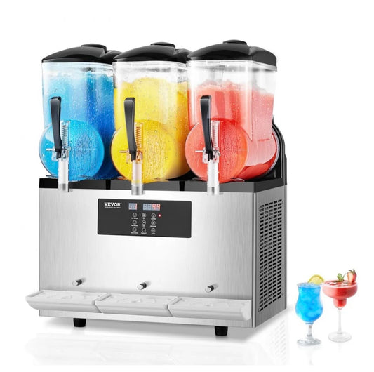 Slushi Machine - Party Commercial 3 Barrel Slushi Machine