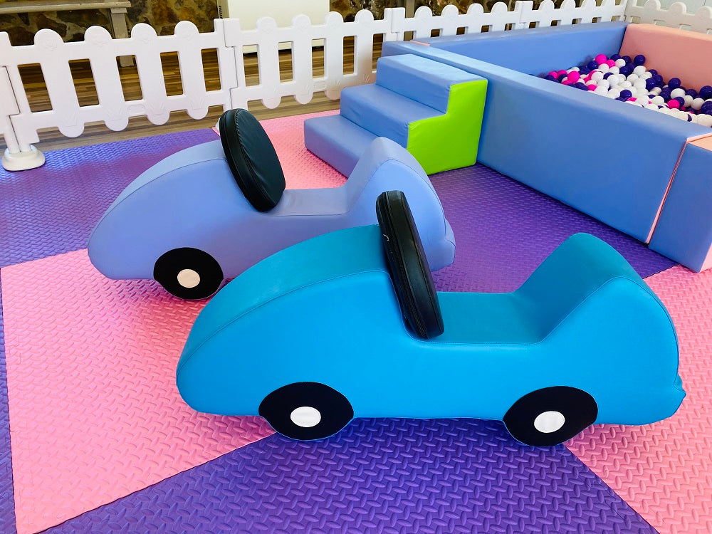 Soft Play Packages  - Pink & Purple - Soft Play Ball Pit, Cars, Mats & Fencing