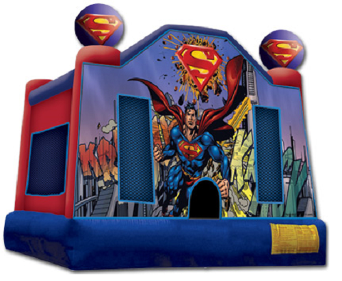 Jumping Castle Hire - No Slide - Superman Jumping Castle