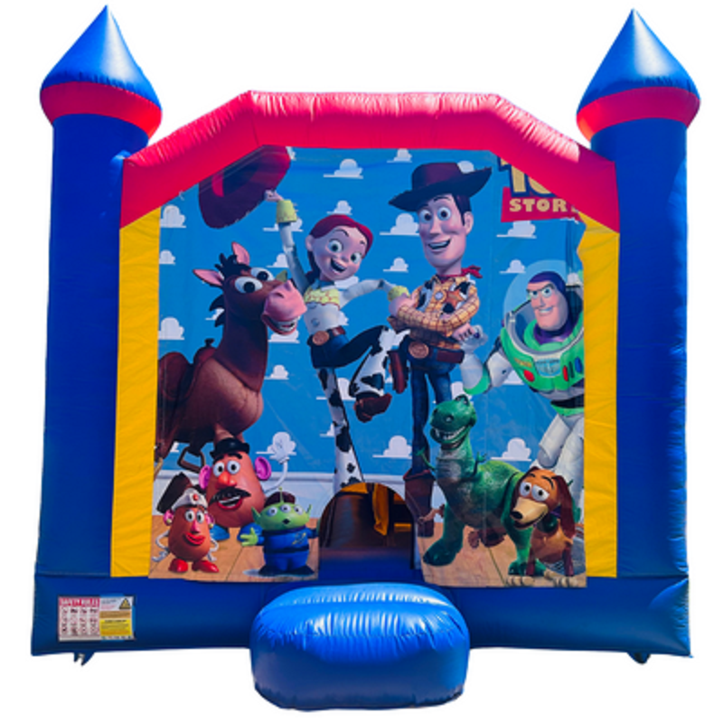 Jumping Castle Hire - Blue Combo Inside Slide - Toy Story
