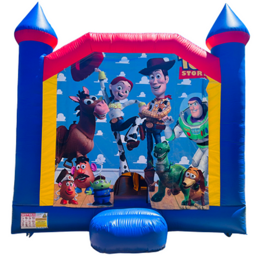 Jumping Castle Hire - Blue Combo Inside Slide - Toy Story