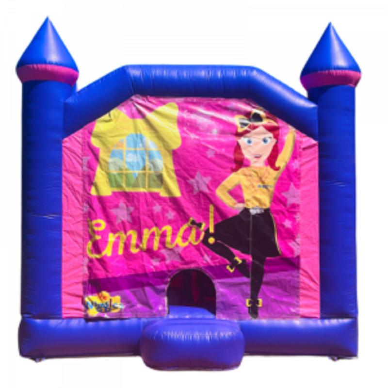 Jumping Castle Hire - Pink Combo Inside Slide - Wiggle Emma