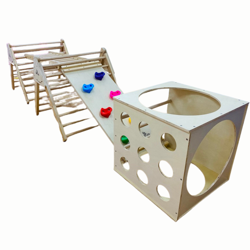 Toy Hire - Wooden Equipment - Tunnel & Obstacle Course Play Hire