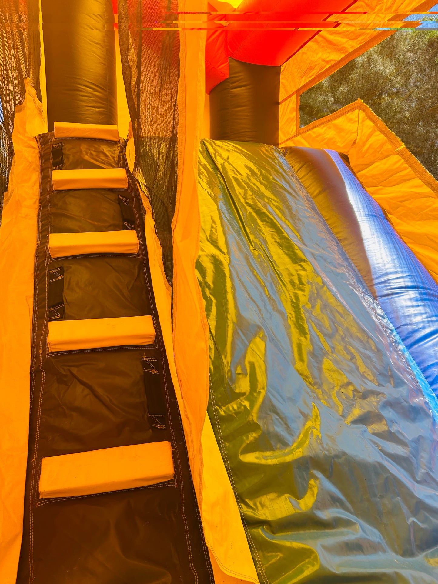 Jumping Castle Hire - Blue Combo Inside Slide - Pokemon