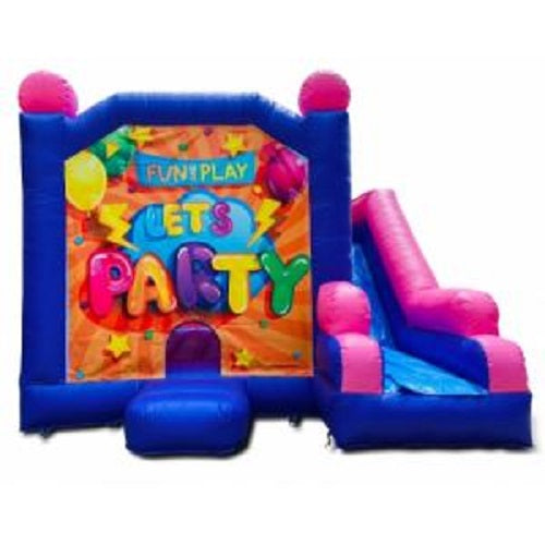 Jumping Castle Hire - Pink Combo Lets Party Jumping Castle