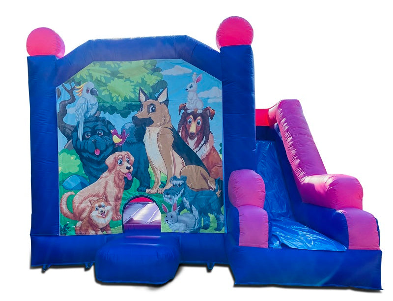 Jumping Castle Hire - Pink Combo Pets Jumping Castle